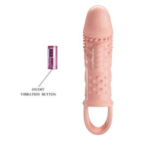 PRETTYLOVE Penis Sleeve с вибрация – удължаващ и стимулиращ калъф