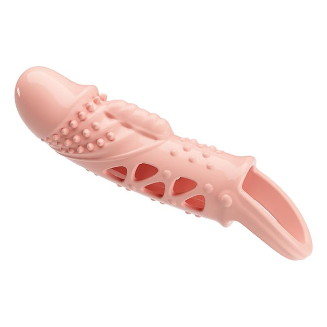 PRETTYLOVE Penis Sleeve с вибрация – удължаващ и стимулиращ калъф
