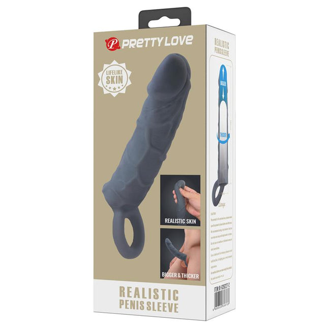PRETTYLOVE Penis Sleeve – удебелител с регулируема каишка