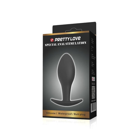 PRETTYLOVE Ancla Negro – компактен анален плъг с водоустойчив дизайн
