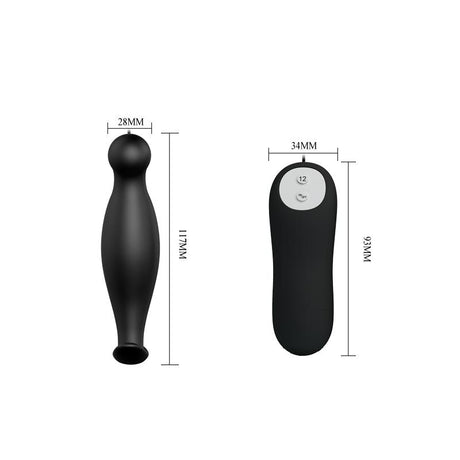 PRETTYLOVE Plug Anal с 12 вибрационни режима – компактен и водоустойчив