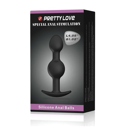PRETTYLOVE Plug Bolas – анален плъг с тежести за усещане и ритъм
