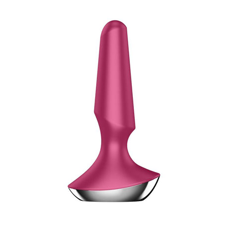 Plug-ilicious 2 Vibrating Butt Plug with Satisfyer Connect App Berry