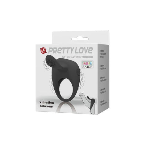 PRETTYLOVE Anillo Vibrador Tonguo – вибриращ пръстен с универсален размер
