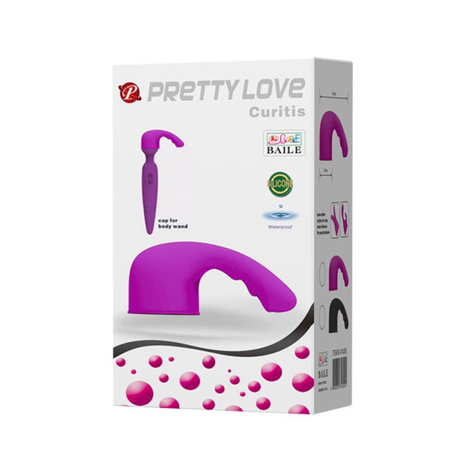 PRETTYLOVE Head Massager Curitis Purple – адаптер за масажор с водоустойчива глава