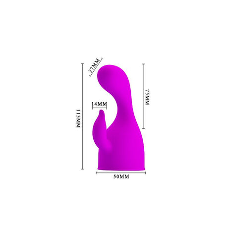 PRETTYLOVE Head Massager Darcy Purple – приставка за масажор с форма за G-точка