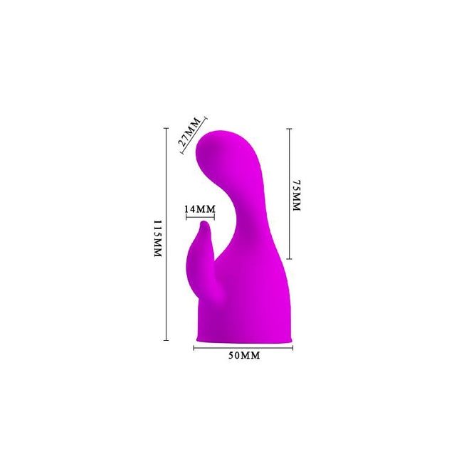 PRETTYLOVE Head Massager Darcy Purple – приставка за масажор с форма за G-точка