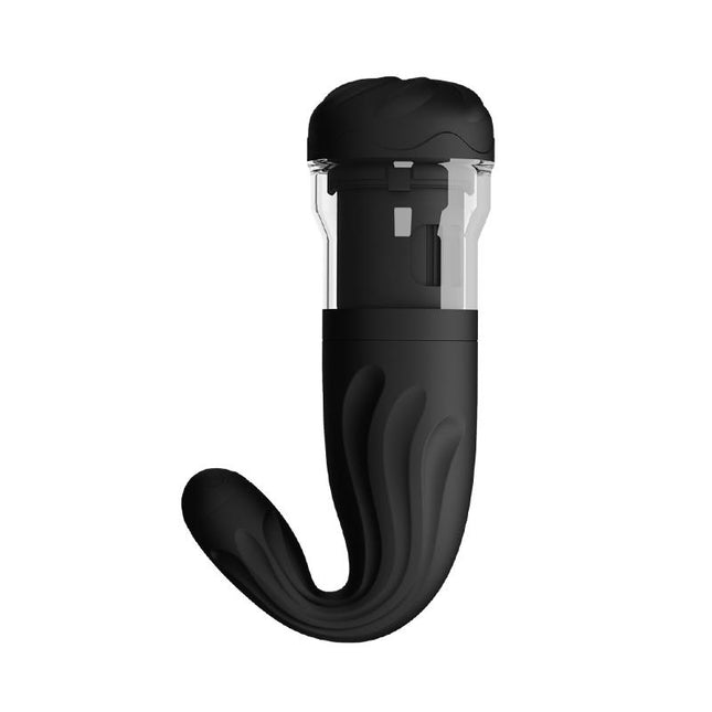 PRETTYLOVE Masturbator Breton Black – автоматичен мастурбатор с 4 ротационни функции
