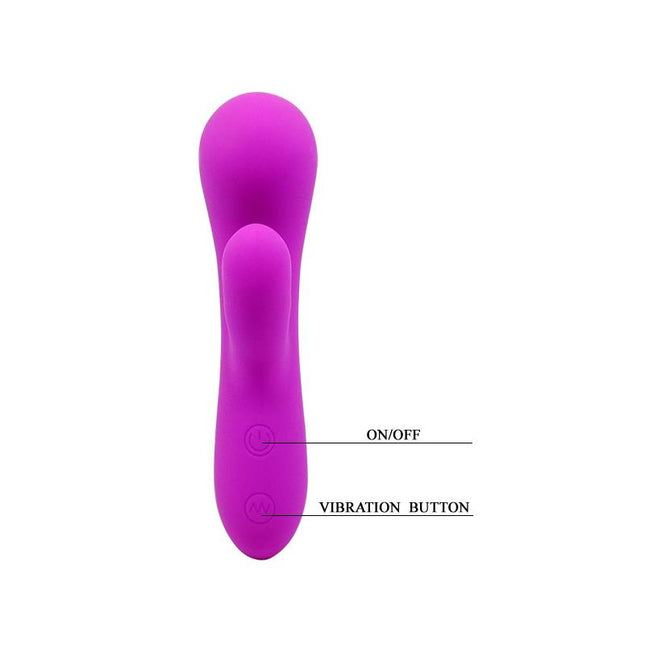 Pretty Love Mini Massager Berger Purple – мощен мини вибратор с 30 функции