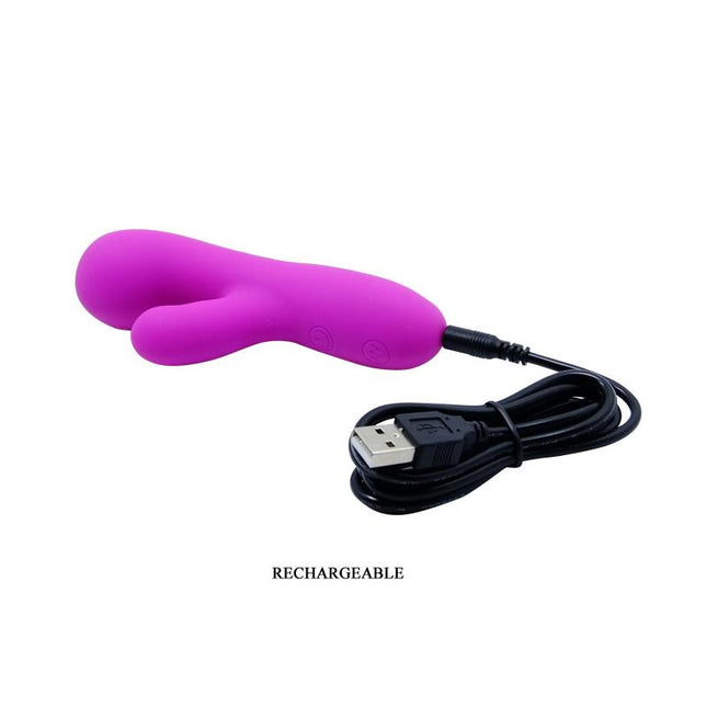 Pretty Love Mini Massager Berger Purple – мощен мини вибратор с 30 функции