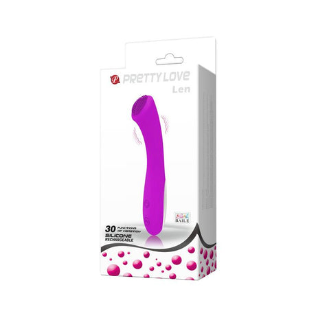 PRETTYLOVE Mini Massager Len Purple – мини вибратор с 30 режима