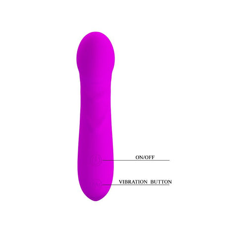 PRETTYLOVE Mini Massager Reuben Purple – компактен вибратор с 30 режима