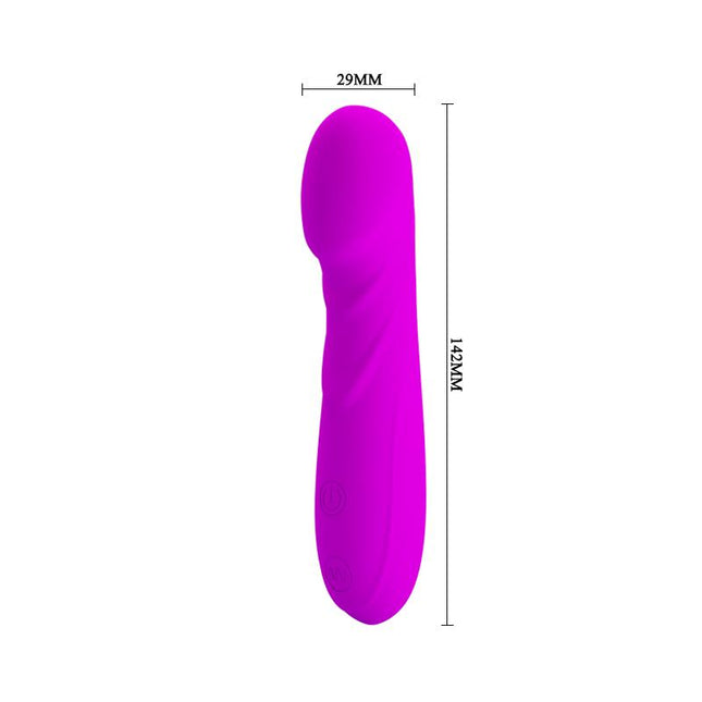 PRETTYLOVE Mini Massager Reuben Purple – компактен вибратор с 30 режима