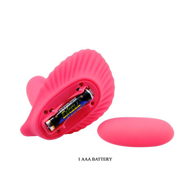PRETTYLOVE Remote Control Vibe Fancy Clamshell Pink – дистанционен вибратор с 10 режима