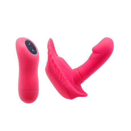 PRETTYLOVE Remote Control Vibe Fancy Clamshell Pink – дистанционен вибратор с 10 режима
