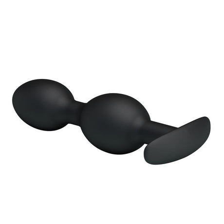 PRETTYLOVE Silicone Anal Balls Black – анални топчета с контрол и комфорт