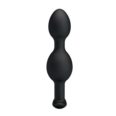 PRETTYLOVE Silicone Anal Balls Black – анални топчета с контрол и комфорт