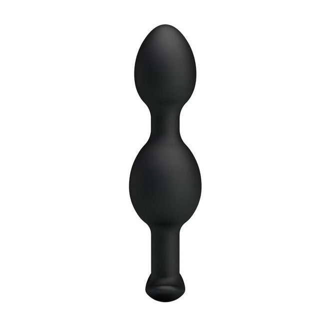 PRETTYLOVE Silicone Anal Balls Black – анални топчета с контрол и комфорт