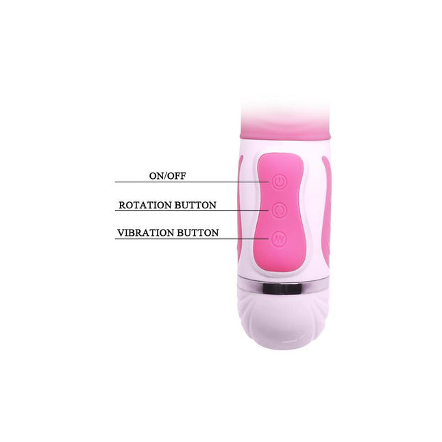 PRETTYLOVE Vibe Antoine Pink – вибратор с 12 вибрационни и 4 ротационни режима