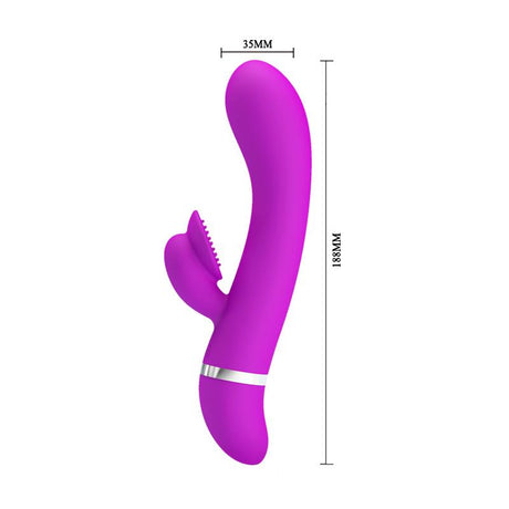 PRETTYLOVE Vibe Bert Purple – вибратор с 30 режима и извит дизайн