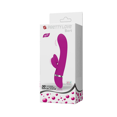 PRETTYLOVE Vibe Bert Purple – вибратор с 30 режима и извит дизайн