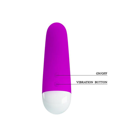 PRETTYLOVE Vibe Luther Pink – USB презареждаем вибратор с 30 режима