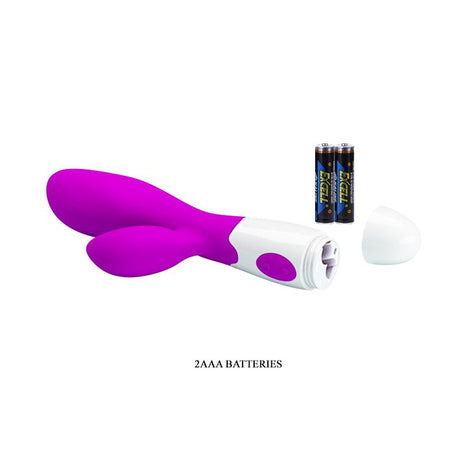 PRETTYLOVE Vibe Newman Purple – вибратор с двойна стимулация и 30 функции