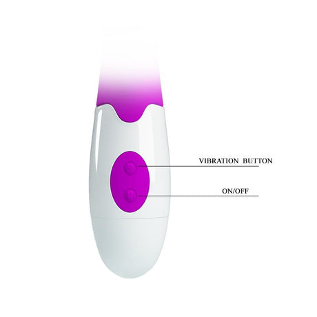 PRETTYLOVE Vibe Snappy Purple – вибратор с 30 режима и мек допир