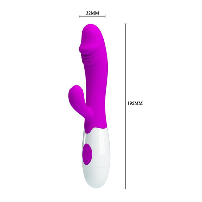 PRETTYLOVE Vibe Snappy Purple – вибратор с 30 режима и мек допир