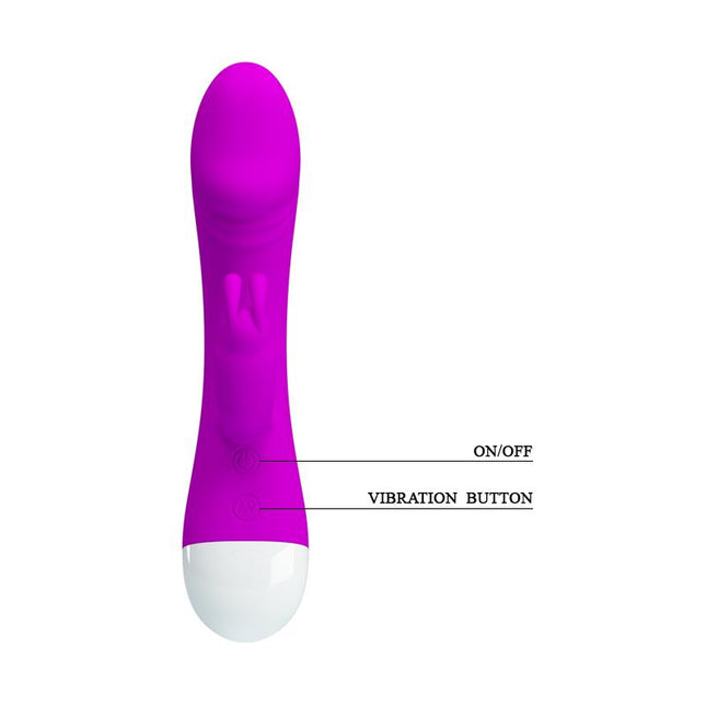 PRETTYLOVE Vibe Will Purple – вибратор с 30 режима и USB зареждане