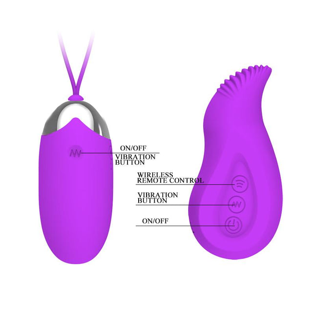 PRETTYLOVE Eden CL40 – дистанционно управляван вибратор с гъвкав дизайн