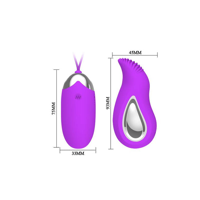 PRETTYLOVE Eden CL40 – дистанционно управляван вибратор с гъвкав дизайн