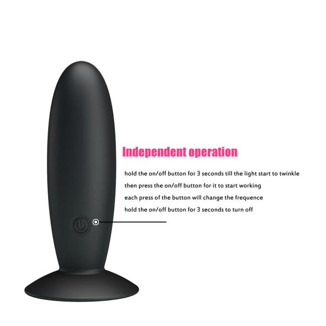 PRETTYLOVE Vibrating Butt Plug – анален стимулатор с 12 вибрационни режима