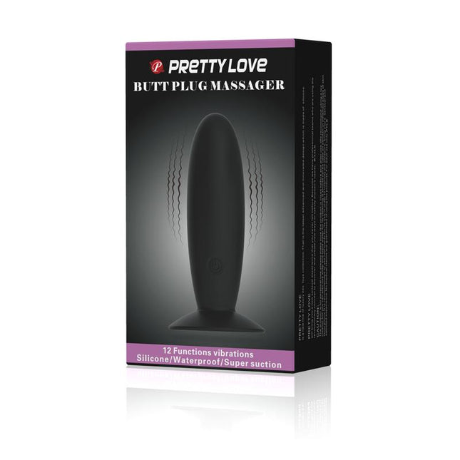 PRETTYLOVE Vibrating Butt Plug – анален стимулатор с 12 вибрационни режима