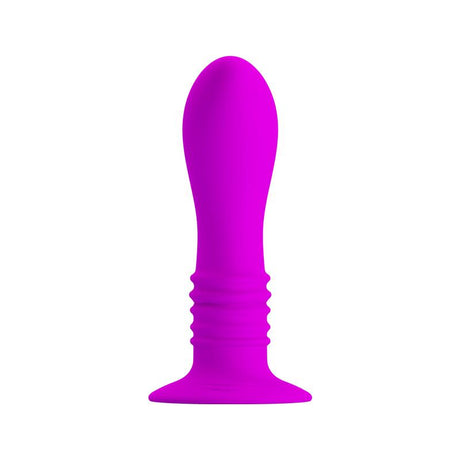 PRETTYLOVE Vibrating Butt Plug Purple – водоустойчив анален стимулатор с 10 скорости