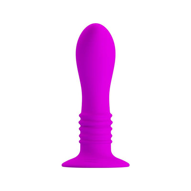 PRETTYLOVE Vibrating Butt Plug Purple – водоустойчив анален стимулатор с 10 скорости