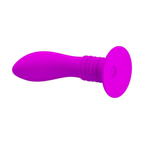 PRETTYLOVE Vibrating Butt Plug Purple – водоустойчив анален стимулатор с 10 скорости