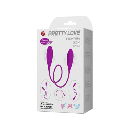 PRETTYLOVE Snaky Vibe – двойни вибриращи яйца, водоустойчиви