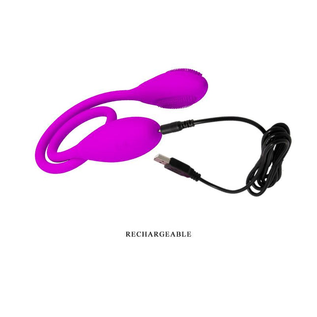 PRETTYLOVE Snaky Vibe – двойни вибриращи яйца, водоустойчиви