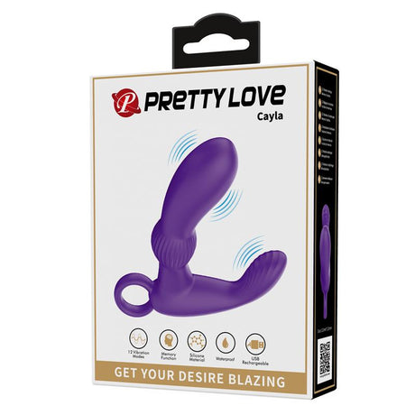 PRETTYLOVE Cayla Pink – масажор за простата с 12 вибрации