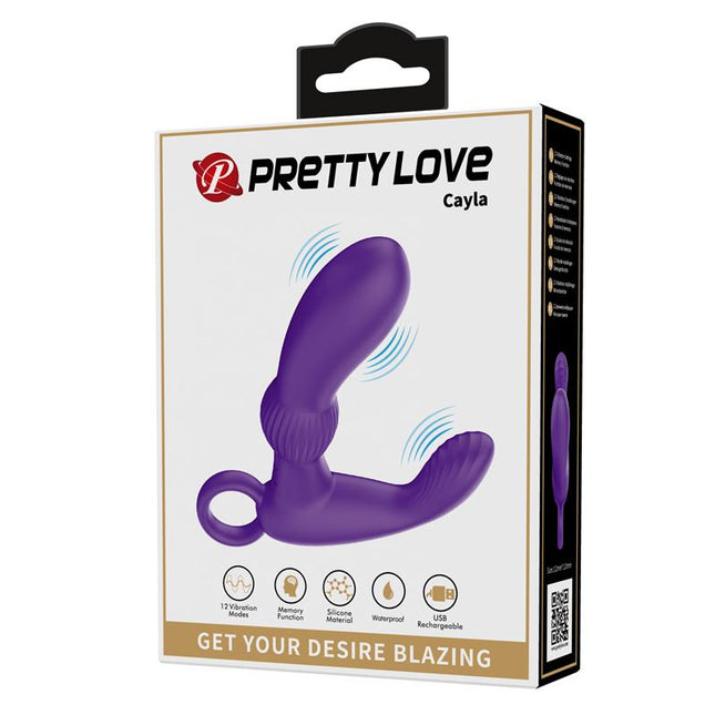PRETTYLOVE Cayla Pink – масажор за простата с 12 вибрации