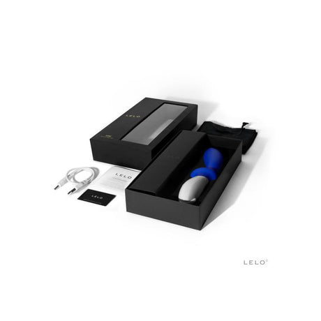LELO LOKI Federal Blue – водоустойчив анален вибратор с ергономичен дизайн