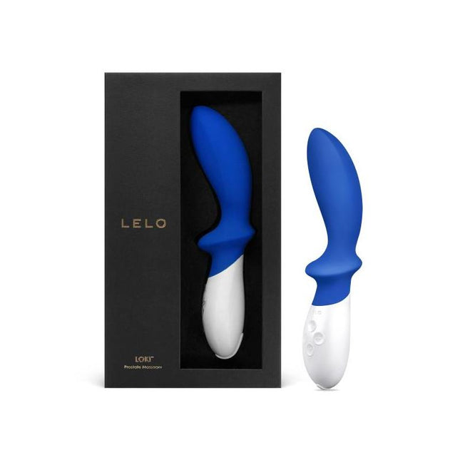 LELO LOKI Federal Blue – водоустойчив анален вибратор с ергономичен дизайн