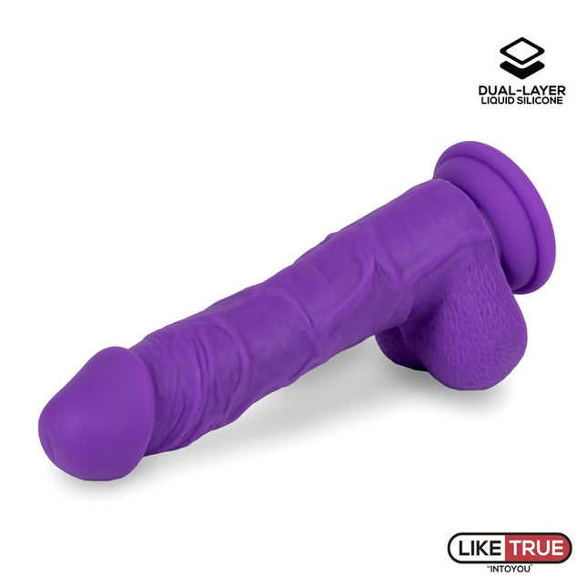 LIKETRUE Realistic Dildo Dual Layer – хиперреалистичен с двойна силиконова обвивка