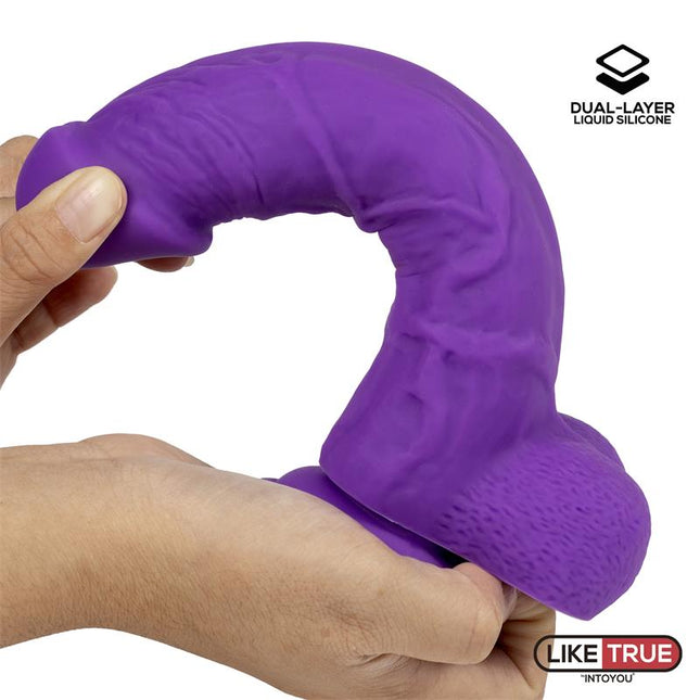 LIKETRUE Realistic Dildo Dual Layer – хиперреалистичен с двойна силиконова обвивка