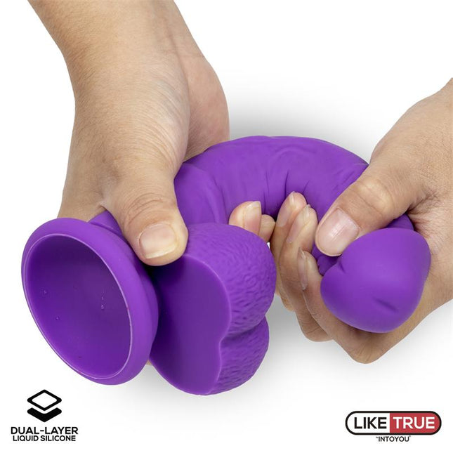 LIKETRUE Realistic Dildo Dual Layer – хиперреалистичен с двойна силиконова обвивка