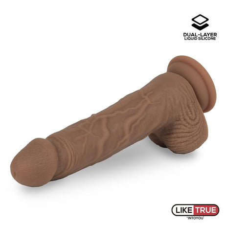 LIKETRUE Dildo Dual Layer Silicone 21 см – хиперреалистичен с двойна силиконова структура