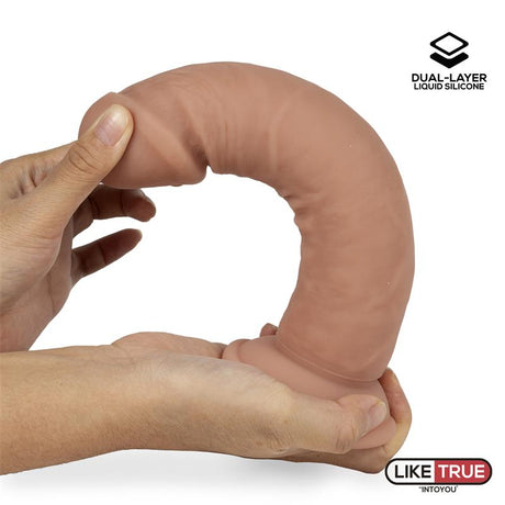 LIKETRUE Dual Layer Dildo 8.5 Flesh – хиперреалистичен дилдо с двойна структура