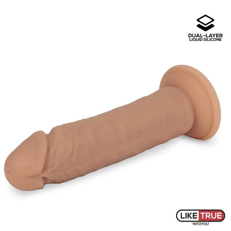 LIKETRUE Dual Layer Dildo 8.5 Flesh – хиперреалистичен дилдо с двойна структура