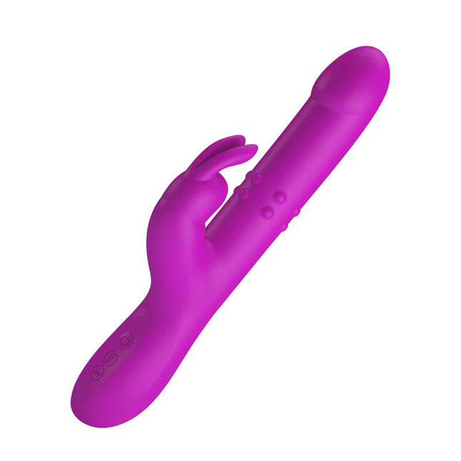 PRETTYLOVE Reese Vibe – мултифункционален вибратор с въртящи се топчета и USB зареждане